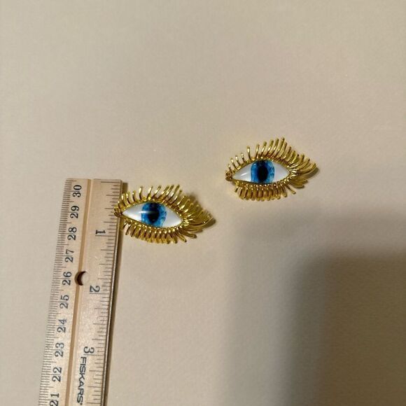 eye earrings N638 - Picture 7 of 7
